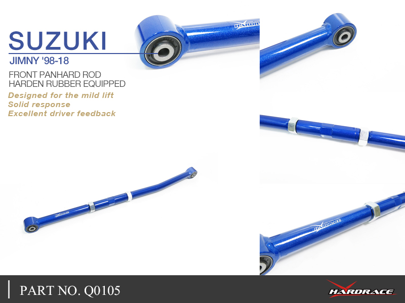 SUZUKI JIMNY '98-18
FRONT PANHARD ROD
(HARDEN RUBBER) - 1PCS/SET