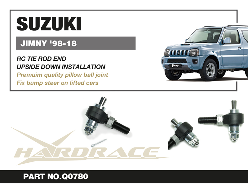 SUZUKI JIMNY '98-18
RC TIE ROD END - 1PCS/SET
UPSIDE DOWN INSTALLATION
FOR LHD USE / FOR 3"+ LIFT