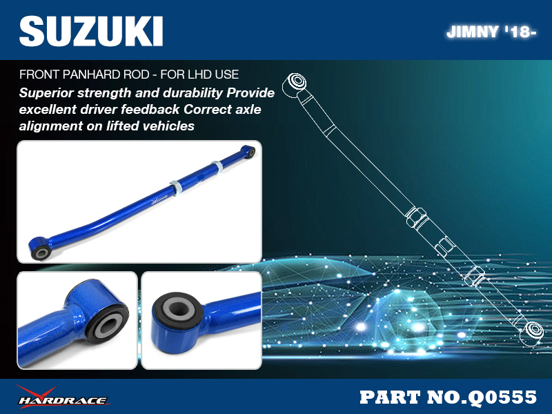 SUZUKI JIMNY '18- 
FRONT PANHARD ROD
(HARDEN RUBBER) - 1PCS/SET
FOR LHD USE