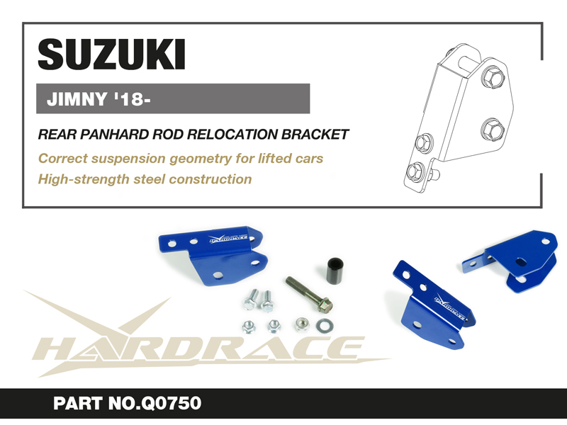 SUZUKI JIMNY '18- 
REAR PANHARD ROD EXTENTION BRACKET - 1PCS/SET
FOR 3"+ LIFT