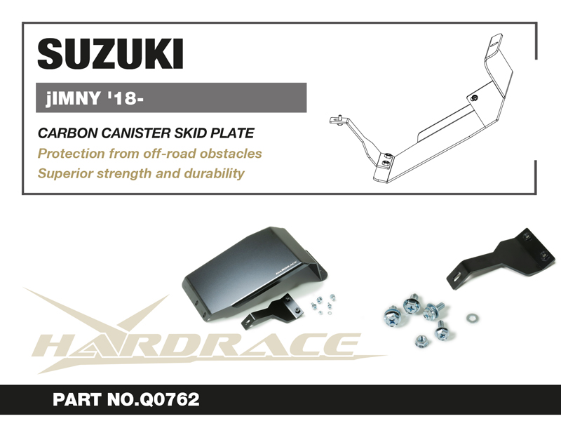 SUZUKI JIMNY '18- 
CARBON CANISTER SKID PLATE - 2 St/Sats
