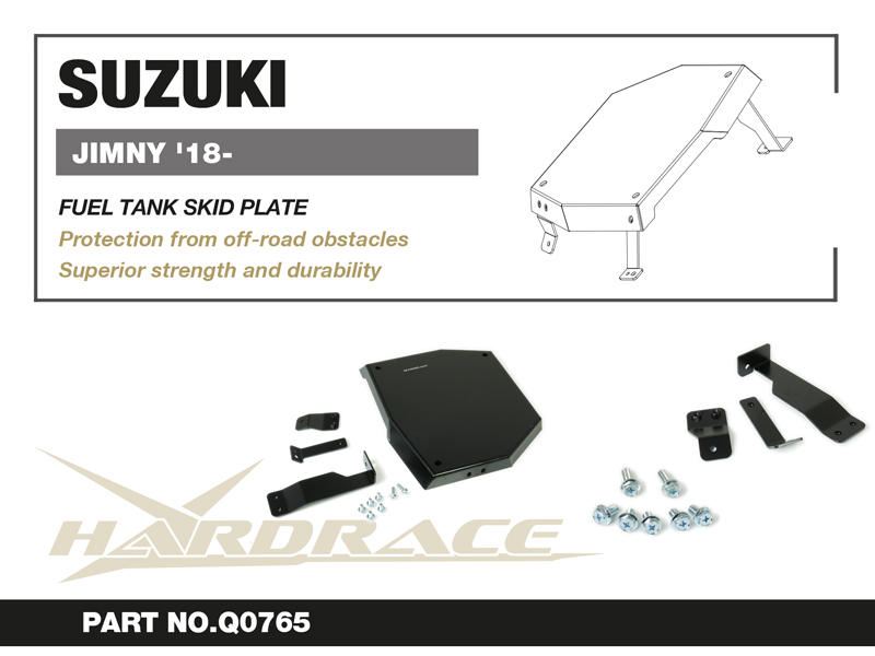 SUZUKI JIMNY '18- 
FUEL TANK SKID PLATE - 4PCS/SET