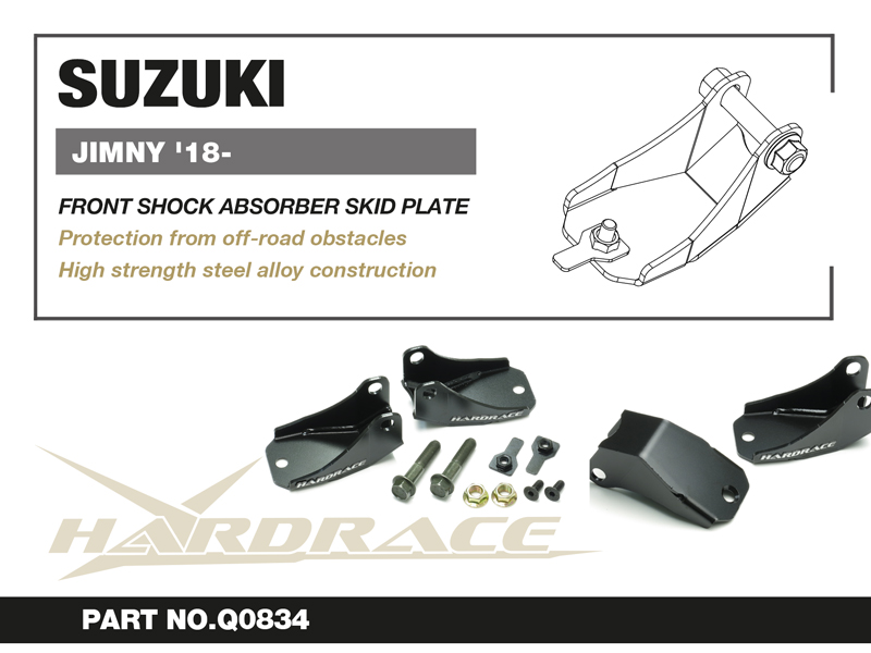 SUZUKI JIMNY '18- 
Främre Stötdämpare ABSORBER SKID PLATE - 2 St/Sats