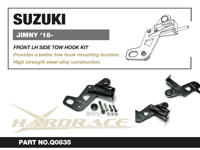 SUZUKI JIMNY '18- LHD
Främre LH SIDE TOW HOOK KIT - 1 St/Sats