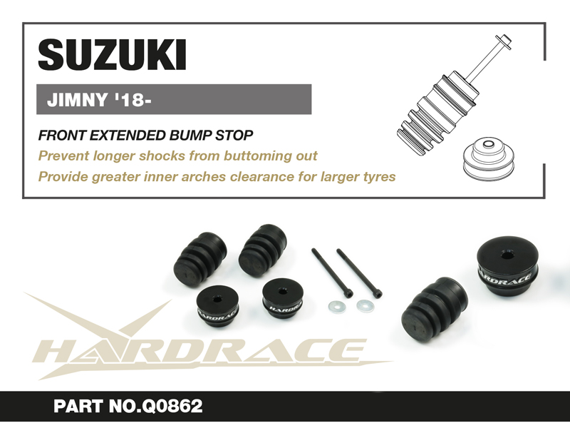 SUZUKI JIMNY '18-
FRONT EXTENDED BUMP STOP - 4PCS/SET