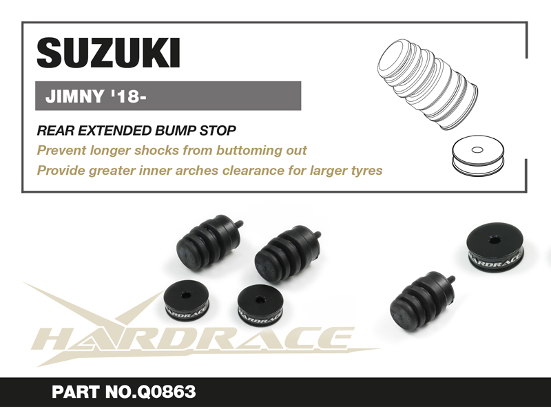 SUZUKI JIMNY '18-
Bakre EXTENDED BUMP STOP - 4 St/Sats