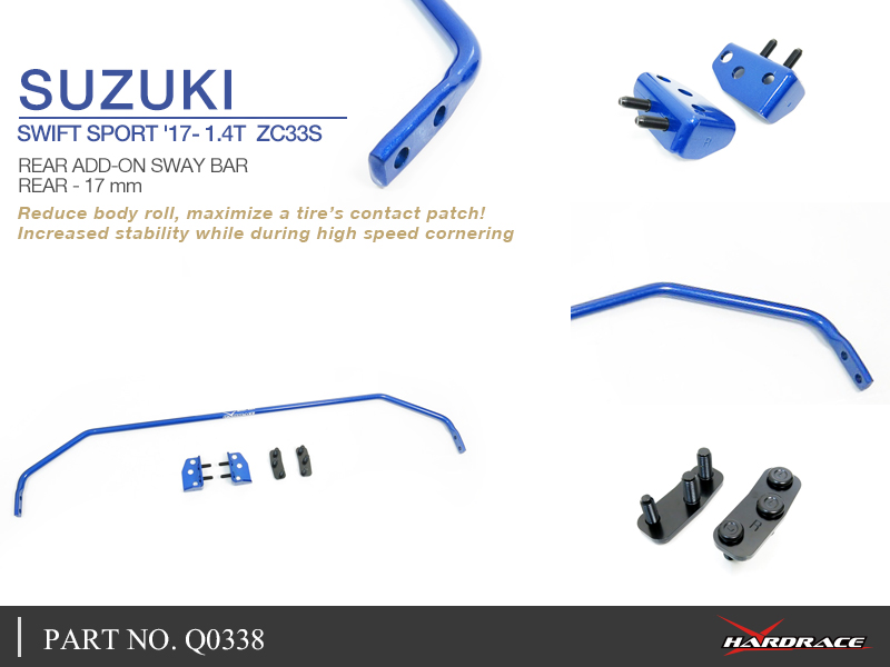 SUZUKI SWIFT SPORT '17- 1.4T  ZC33S
Bakre ADD-ON kränghämmare 17MM - 5 St/Sats