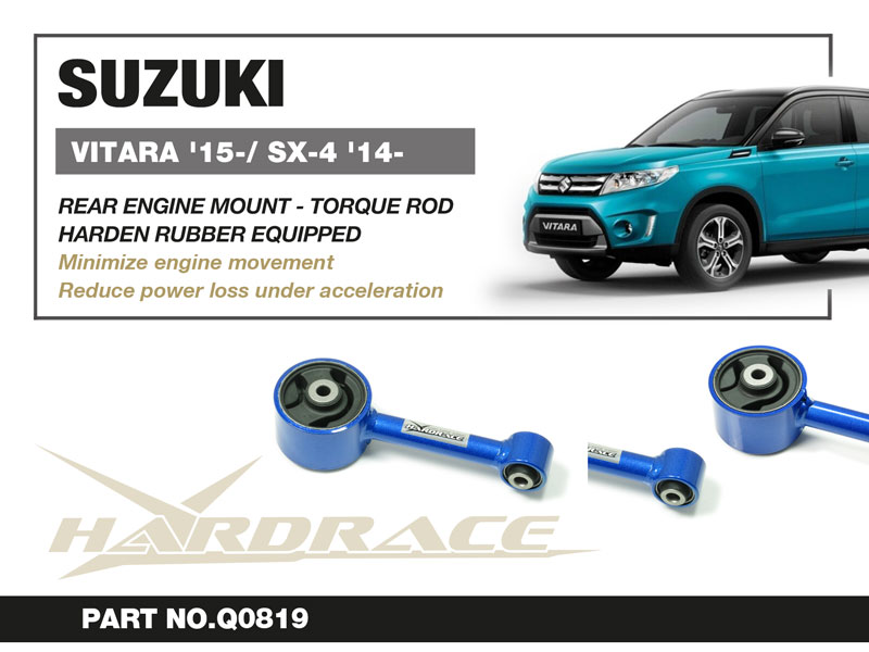 SUZUKI VITARA '15-/ SX4 '14-
REAR ENGINE MOUNT - TORQUE ROD
(HARDEN RUBBER) - 1PCS/SET
