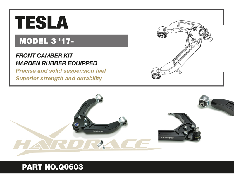 TESLA MODEL 3 '17-
Främre Övre Cambersats
(Hårdare Gummi) - 2 St/Sats