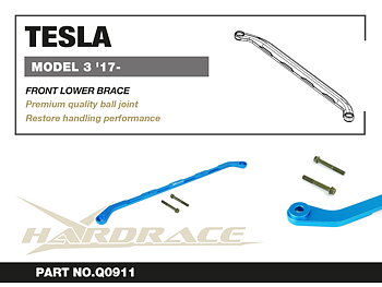 TESLA MODEL 3 '17- Främre LOWER BRACE - 1 St/Sats