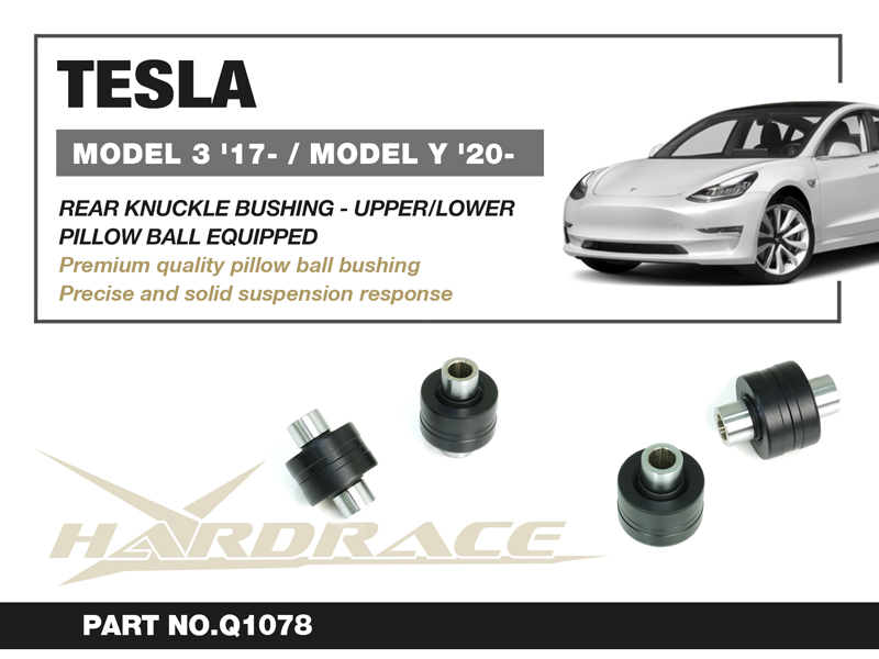 TESLA MODEL 3 '17- / MODEL Y '20- Bakre KNUCKLE Bussning - Övre/LOWER (Länklager) - 2 St/Sats