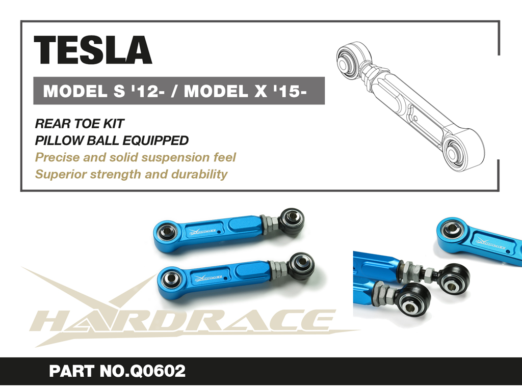 TESLA MODEL S '12-/ MODEL X '15-
Bakre TOE KIT
(Länklager) - 2 St/Sats