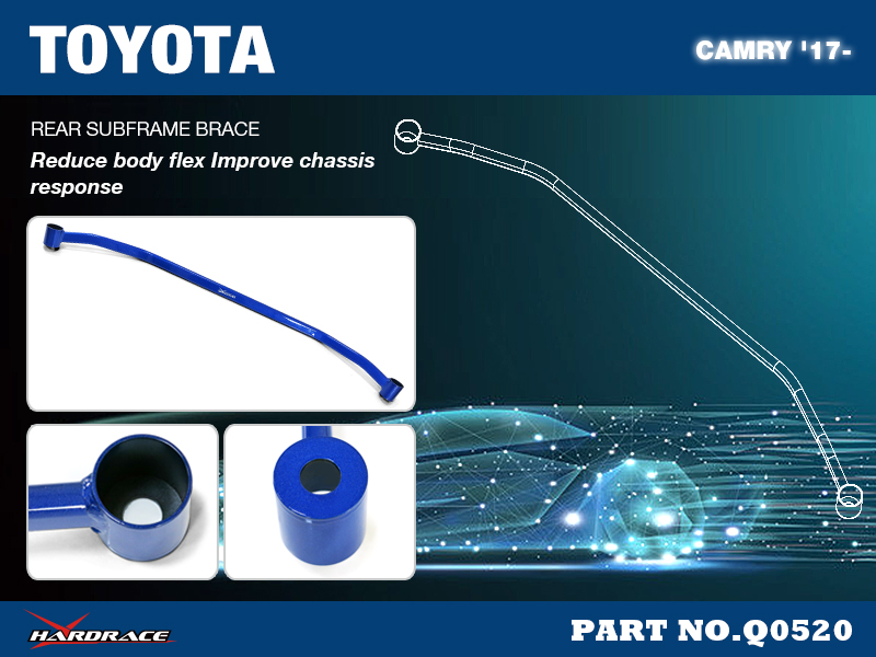TOYOTA CAMRY '17-
REAR SUBFRAME BRACE - 1PCS/SET