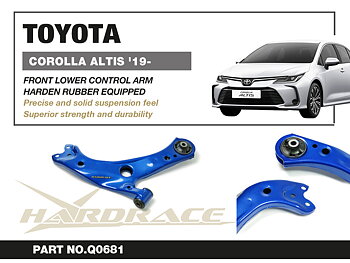 TOYOTA COROLLA ALTIS '19-
Främre undre bärarm 
(Hårdare Gummi) 2 St/Sats