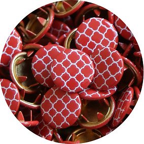 Röd quatrefoil