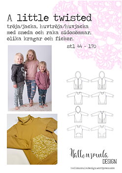 A little twisted huvjacka, tröja och cardigan stl 44-170