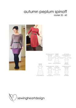 Autumn Peplum Spinoff strl. 32-60
