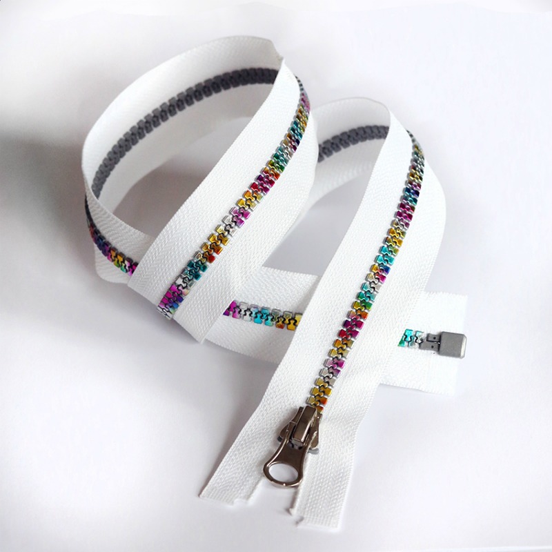 Zipper multicolour white