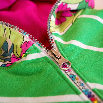 Zipper multicolour white