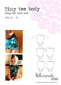 Tiny tee body stl 50-92 inkl lång ärm.