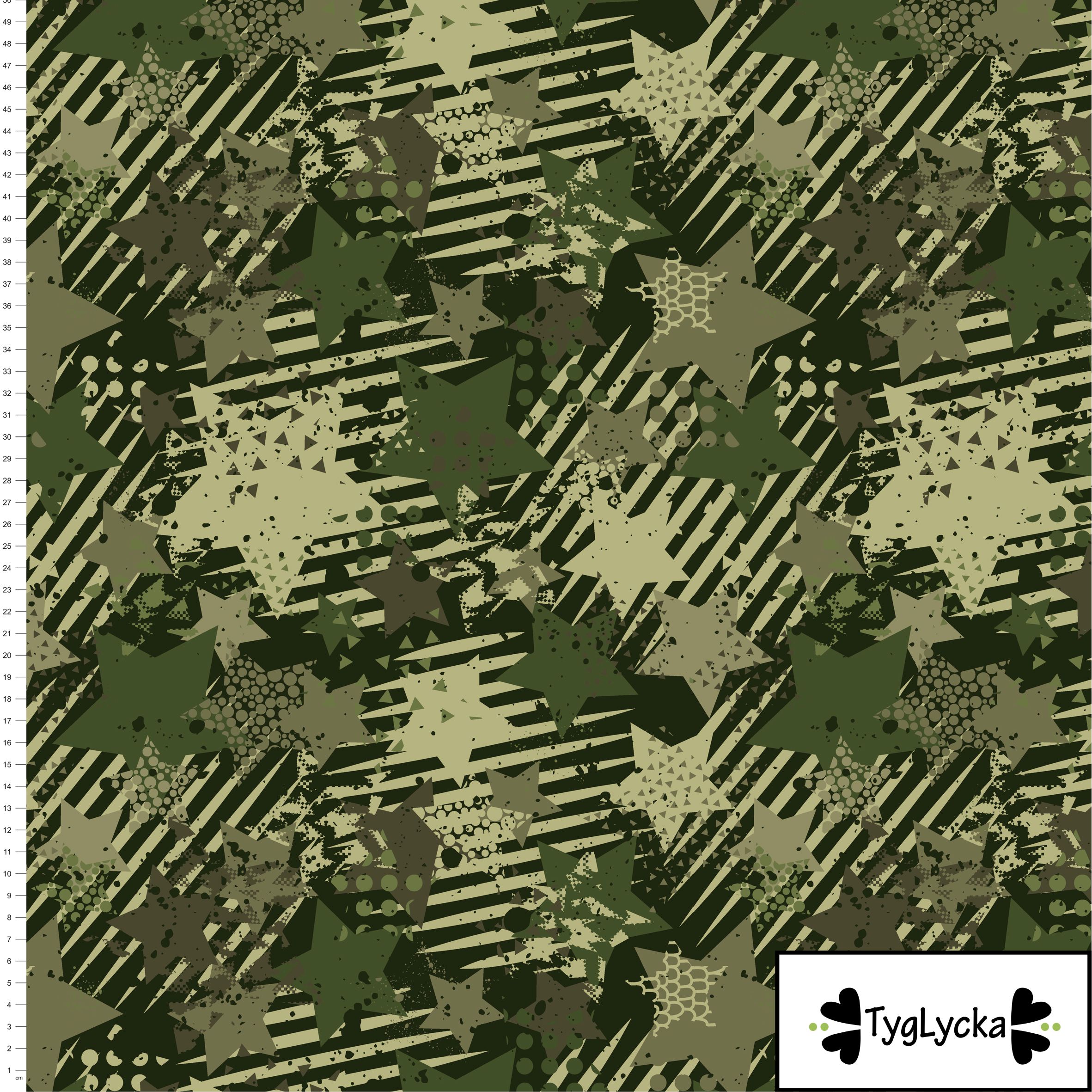 1,5m Camo Stars