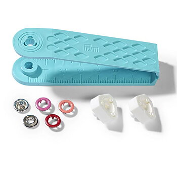 Prym tryckknappar 8mm röd-rosa-aprikos