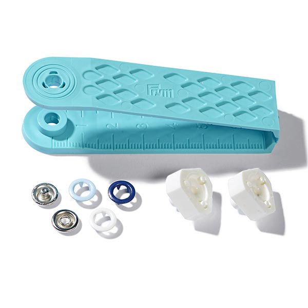 Prym tryckknappar 8mm blå-vit - 2