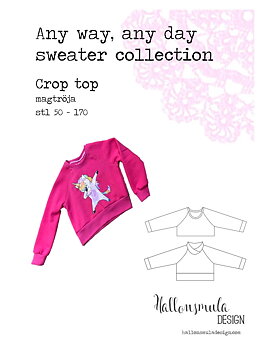 Crop top magtröja 50-170