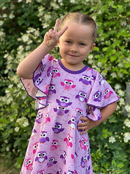 KLIPP - 1m Owls pink