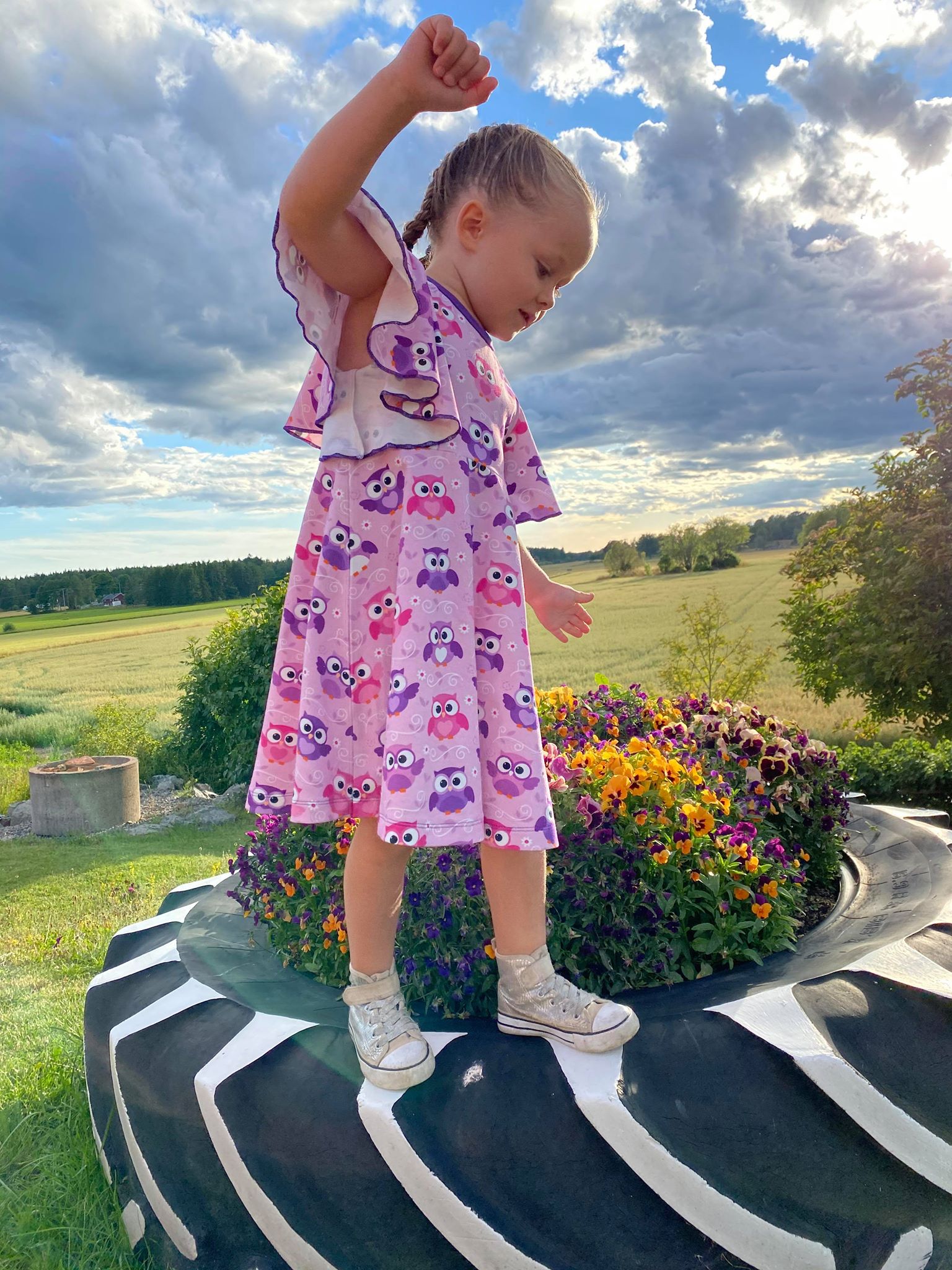 KLIPP - 1m Owls pink - 3
