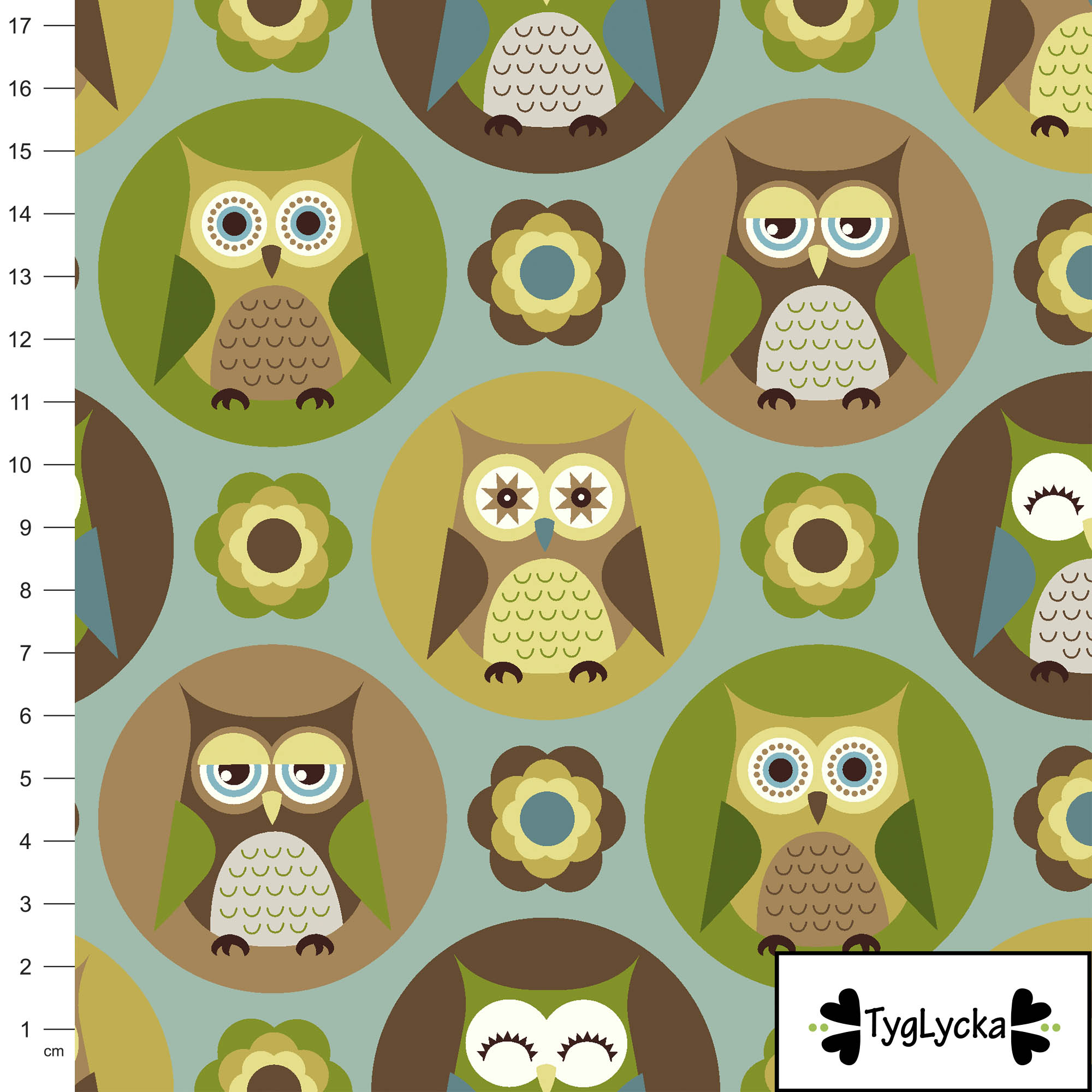 60cm Retro owls