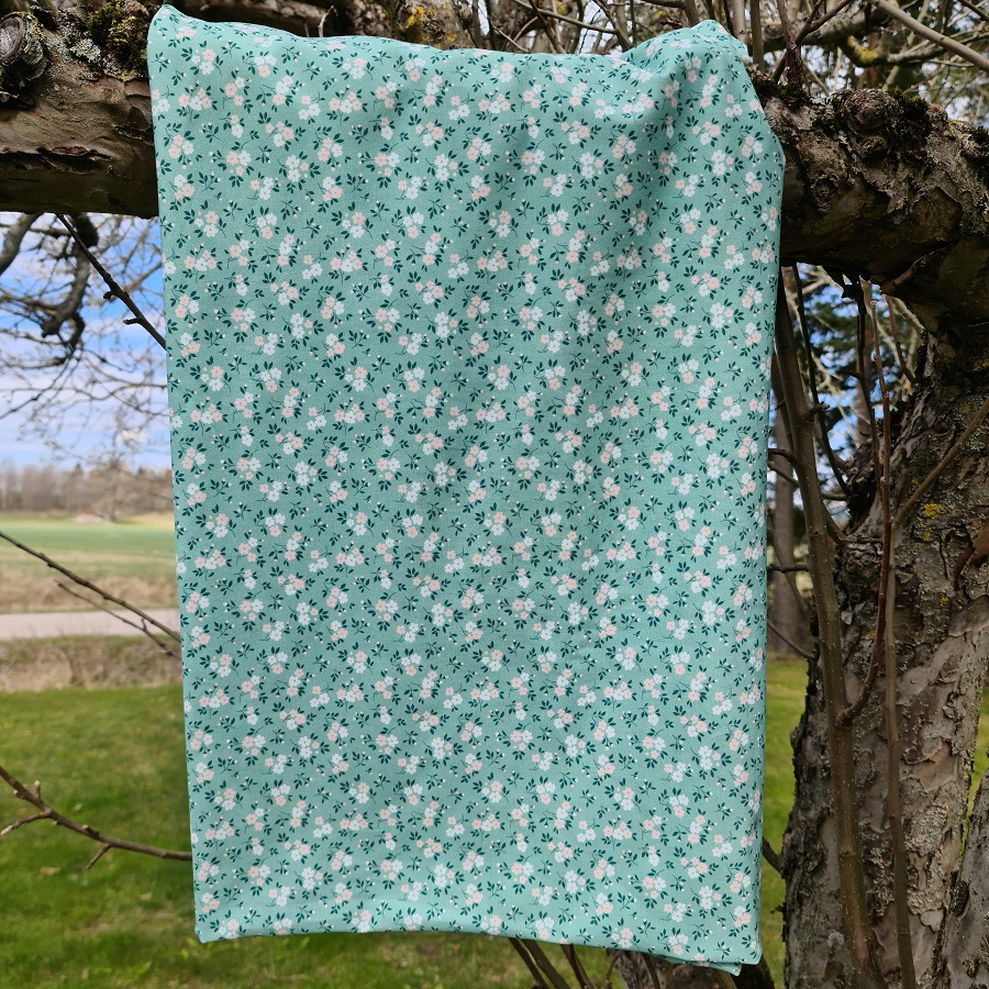 60cm Small flowers dusty green - 4