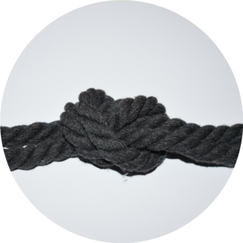 Rope 11mm graphite - 3 meters