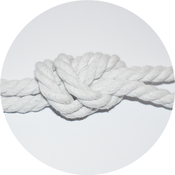 Rope 8mm white - 3 meters