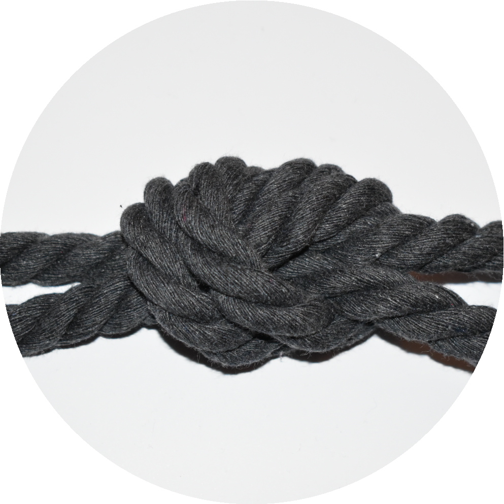 Rope 8mm graphite - 3 meters