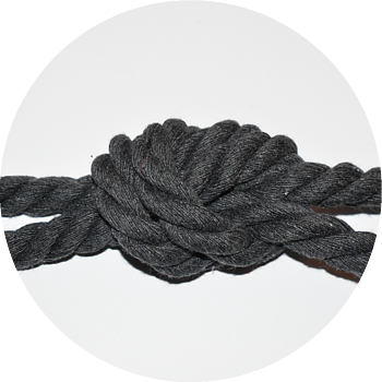 Rope 8mm graphite - 3 meters