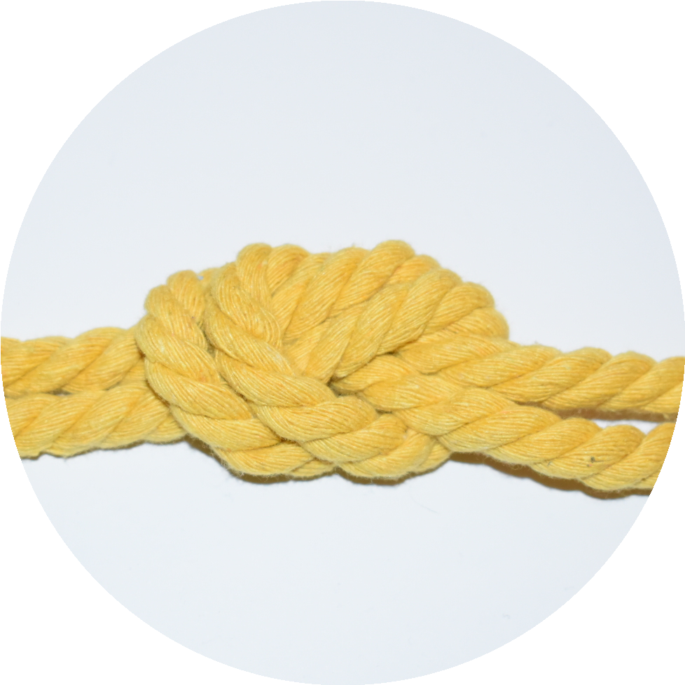 Rope 8mm yellow - 3 meters