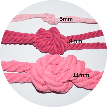 Rope 8mm yellow - 3 meters