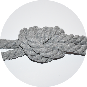 Rope 8mm grå - 3 meters