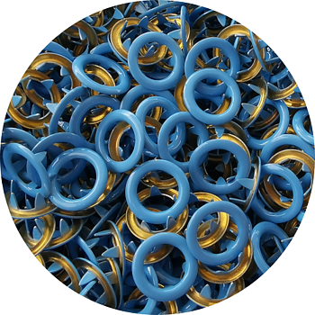 Ring middle blue