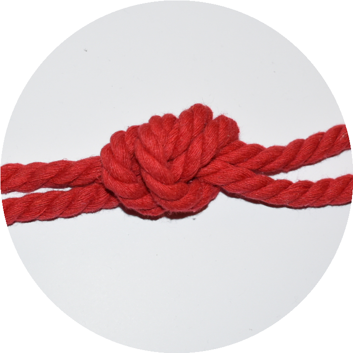 Rope 8mm red - 3 meters