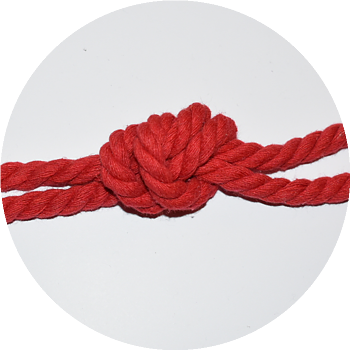 Rope 8mm red - 3 meters