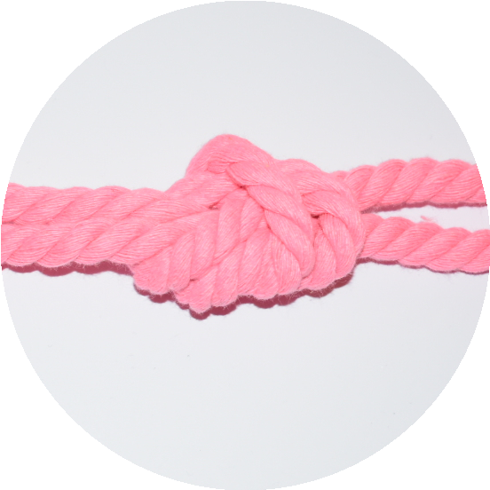 Rope 8mm pink - 3 meters