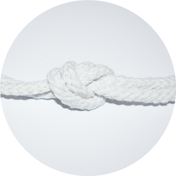 Rope 5mm white - 3 meters
