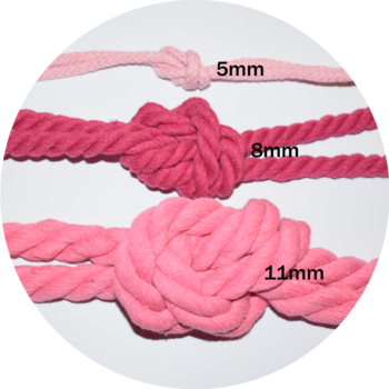 Rope 5mm offwhite - 3 meters