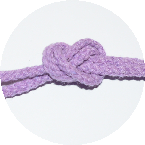 Rope 5mm light purple - 3 meters