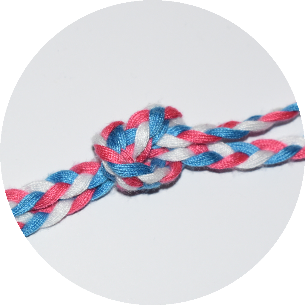 Rope 7mm mix pink/blue - 3 meters