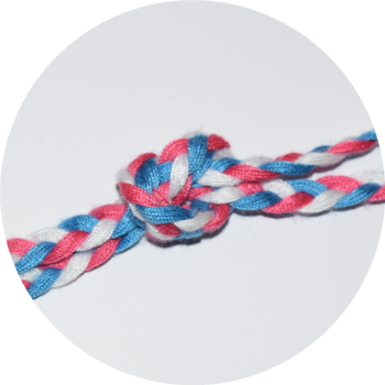 Rope 7mm mix pink/blue - 3 meters