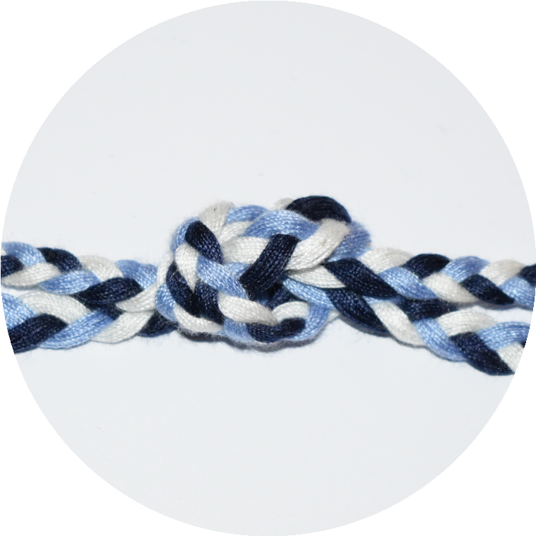 Rope 7mm mix blue/white - 3 meters