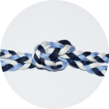 Rope 7mm mix blue/white - 3 meters